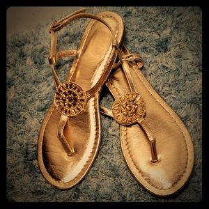 Gold sandals